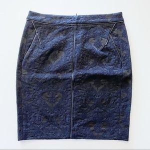 Sexy Leather and Lace Pencil Skirt Zara Size M